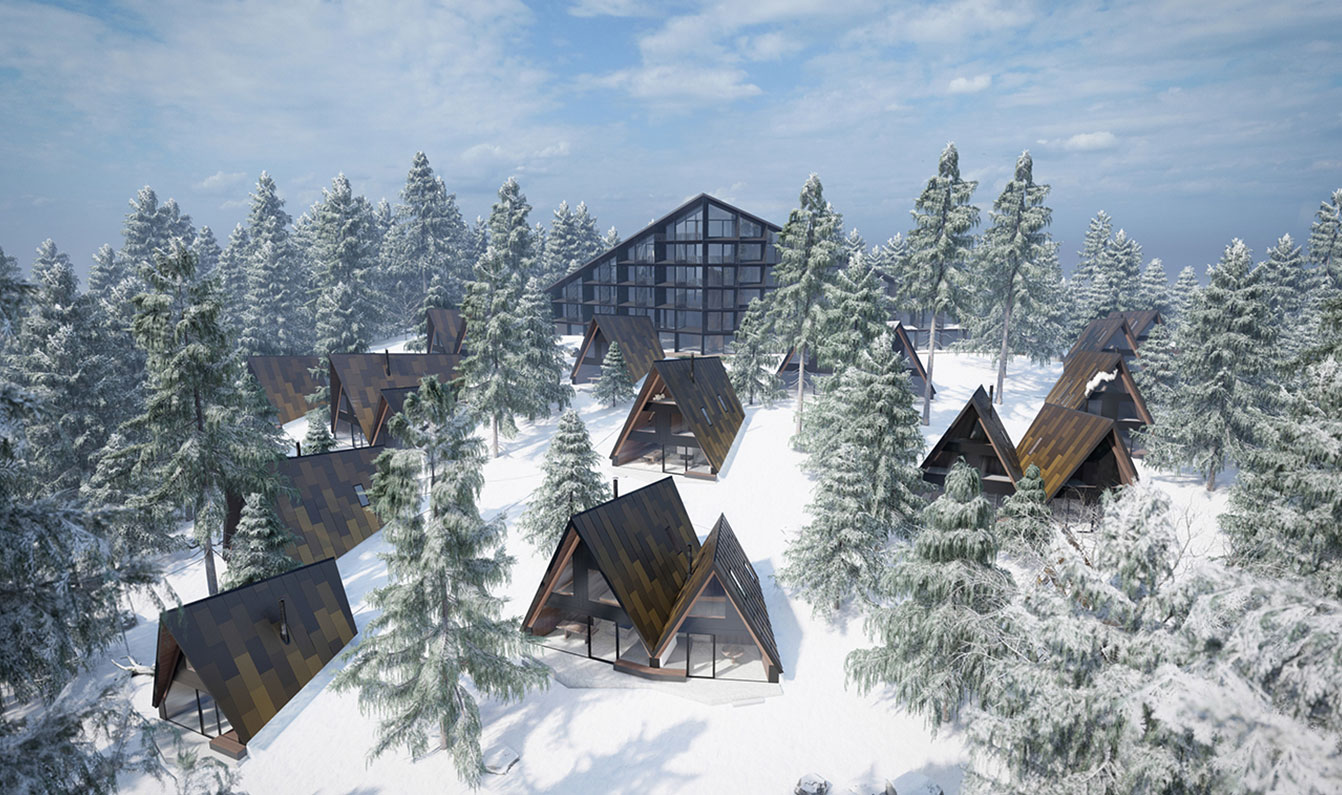 Triforêt Alpin Resort im Winter