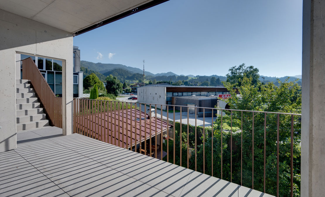 Terrasse im Obergeschoss