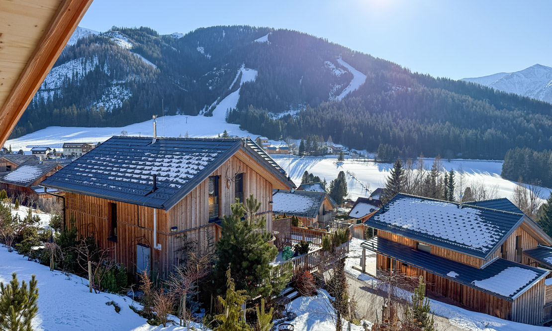 Ausblick auf die Skipiste