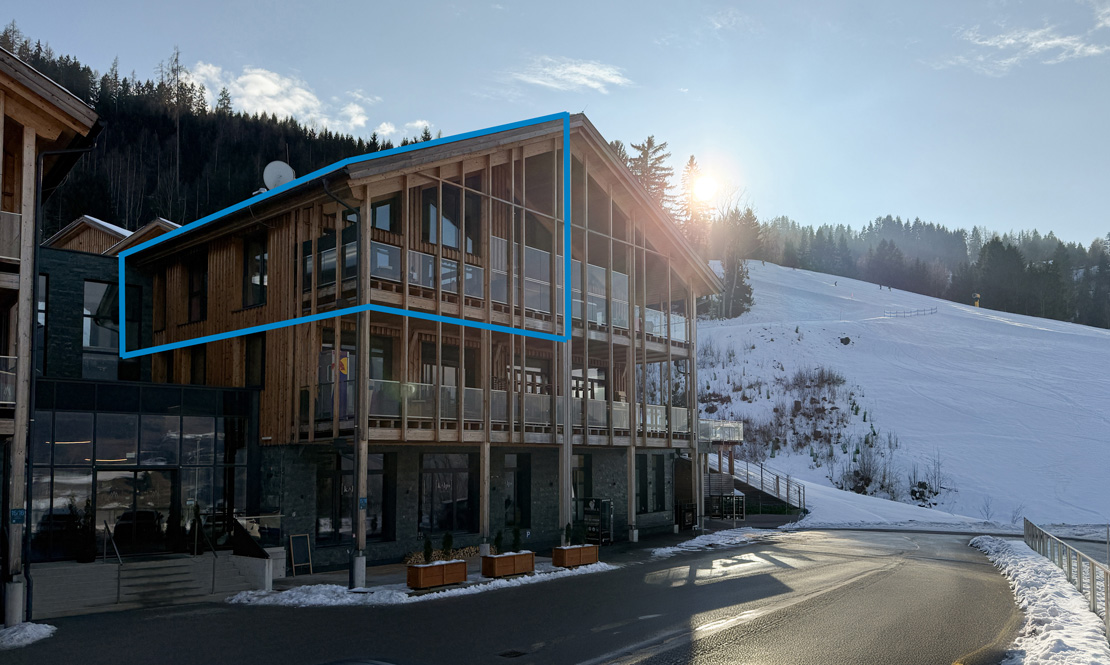 Direkt an der Skipiste