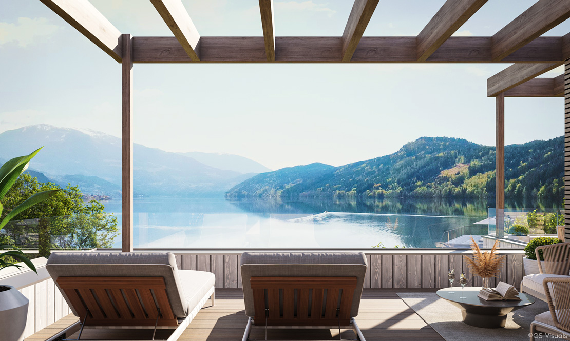 Traumhafter Ausblick auf den Millst&auml;tter See