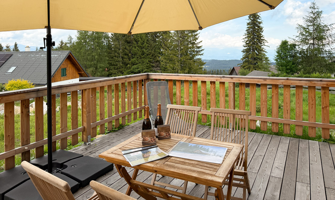 Terrasse vom Musterhaus