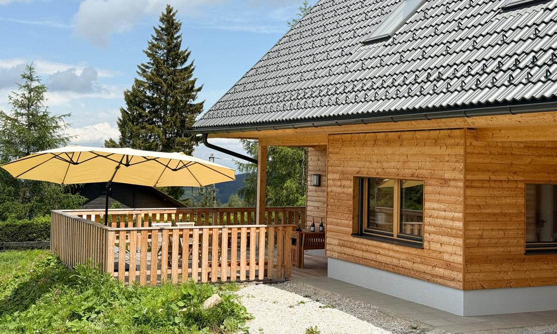 Terrasse vom Musterhaus
