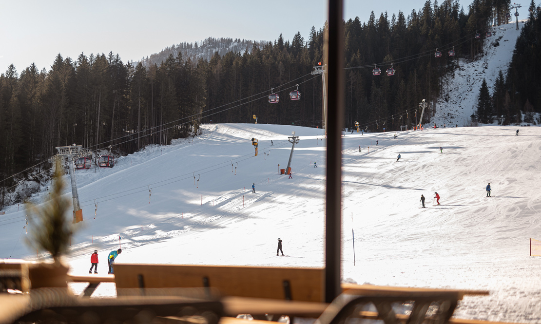 Direkt an der Skipiste