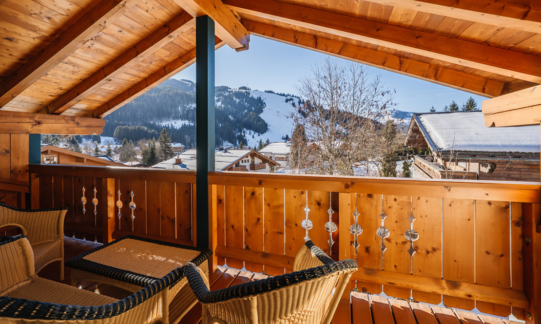 Sonniger Balkon