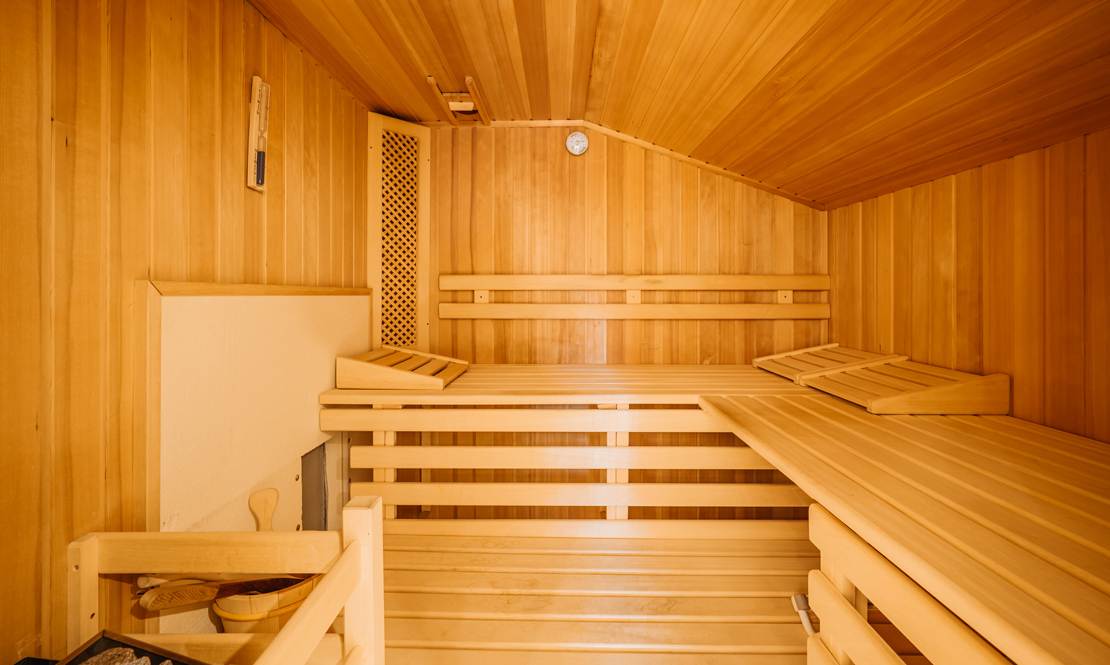 Sauna im Dachgeschoss