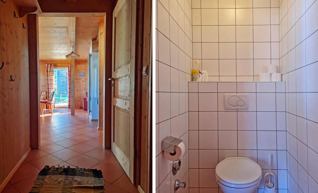 Eingangsbereich und WC